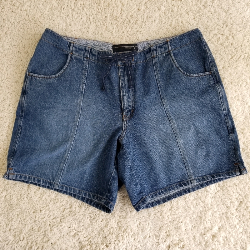 VENEZIA denim 7" shorts 100% cotton medium wash 18